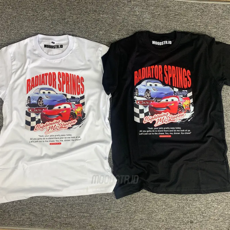 T Shirt Cars Mcqueen & Sally Tangan Pendek 0