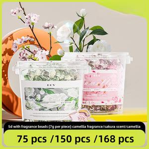 Hạt Giặt Hoa Anh Đào, 5 trong 1, Làm Sạch, Kháng Khuẩn, Loại Bỏ Mạt, Giữ Mùi Hương, Bảo Vệ Màu Sắc, Làm Mềm, Loại Bỏ Vết Bẩn, Làm Sạch Mạnh Mẽ, Thích Hợp Sử Dụng Tại Nhà, [Q-Men]