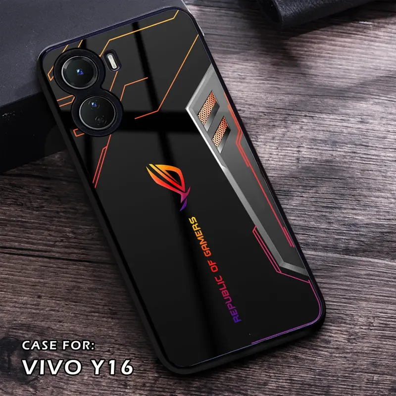 MAKMUR - Case Vivo Y16 - Fashion Case Motif ROG - Casing Vivo Y16 - Case hp Vivo Y16 - Pelindung hp - Case Handphone - Kesing hp - Hardcase - Softcase - Hardcase Glossy - Silikon hp 3