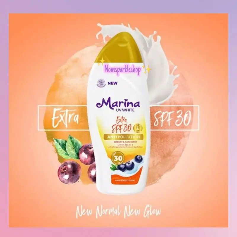 Marina UV WHITE extra spf 30 / Marina sunblock handbody lotion 185ml 2