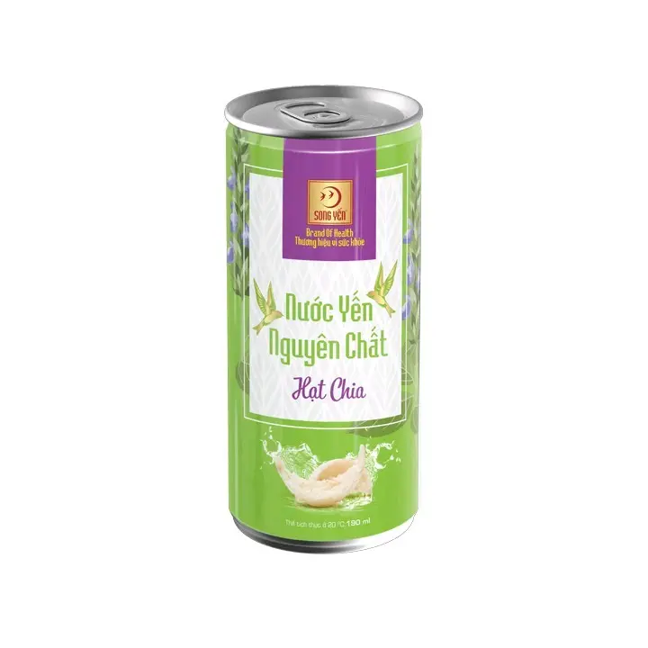 Combo 6 lon Nước Yến Nguyên Chất Hạt Chia Sức khỏe não bộ