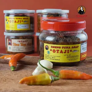 Rasa Pedas atau Tidak Pedas Berat 500 gram Otaji Oseng Tuna Asap Jeng Intan Gula Ikan