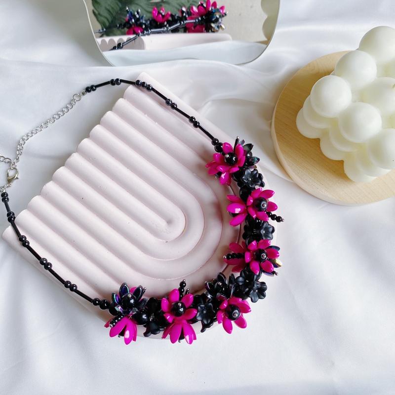 (BUY 1 GET 1 FREE ) Kalung Crystal Beads Choker Necklace Pearl Premium Sale 7