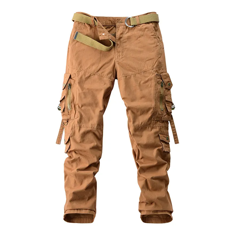 Men's Casual Pants Spring Autumn Outdoor Men's Long Pants Sports Pants Export Men's Pants Multi-pocket Pure Cotton Cargo Pants 4
