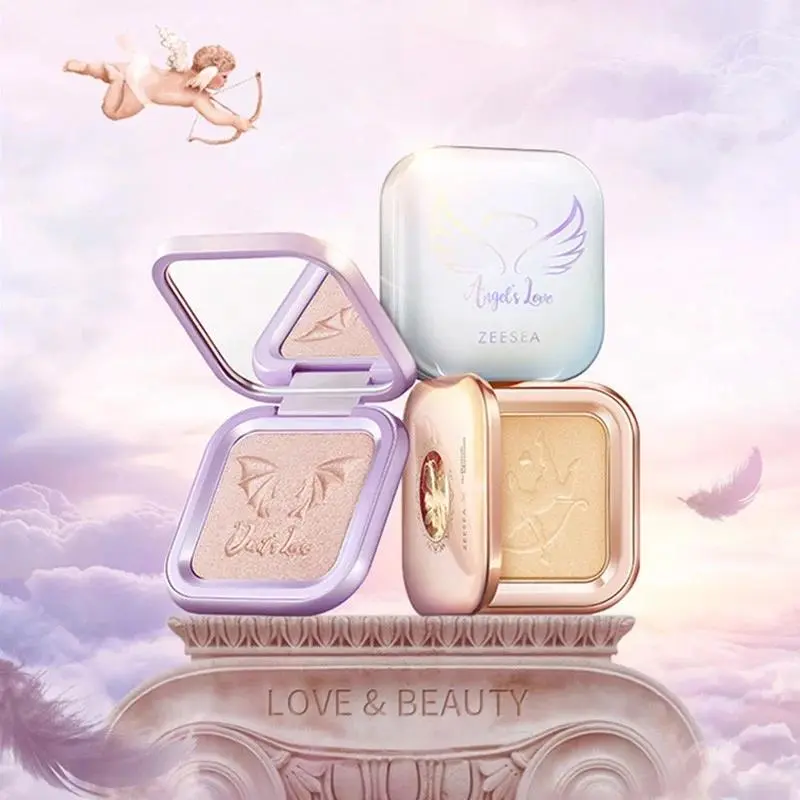 （Same style） [NHẬP KHẨU] Phấn Bắt Sáng Màu Sắc Lấp Lánh ZEESEA Highlight Pressed Powder 6g 2