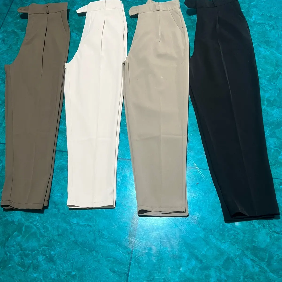 Quần beggy lưng  chun cạp nhê nhọn vải Gôn Nhật,  dày dặn ,đứng phom , đứng đang Pants tây