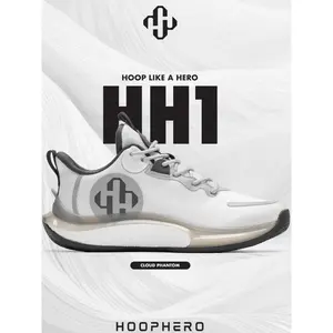 HOOPHERO Sepatu Basket HH1 Cloud Phantom - Hero Charge Cushioning & Light Weight Mesh Upper untuk Kenyamanan dan Stabilitas Tinggi