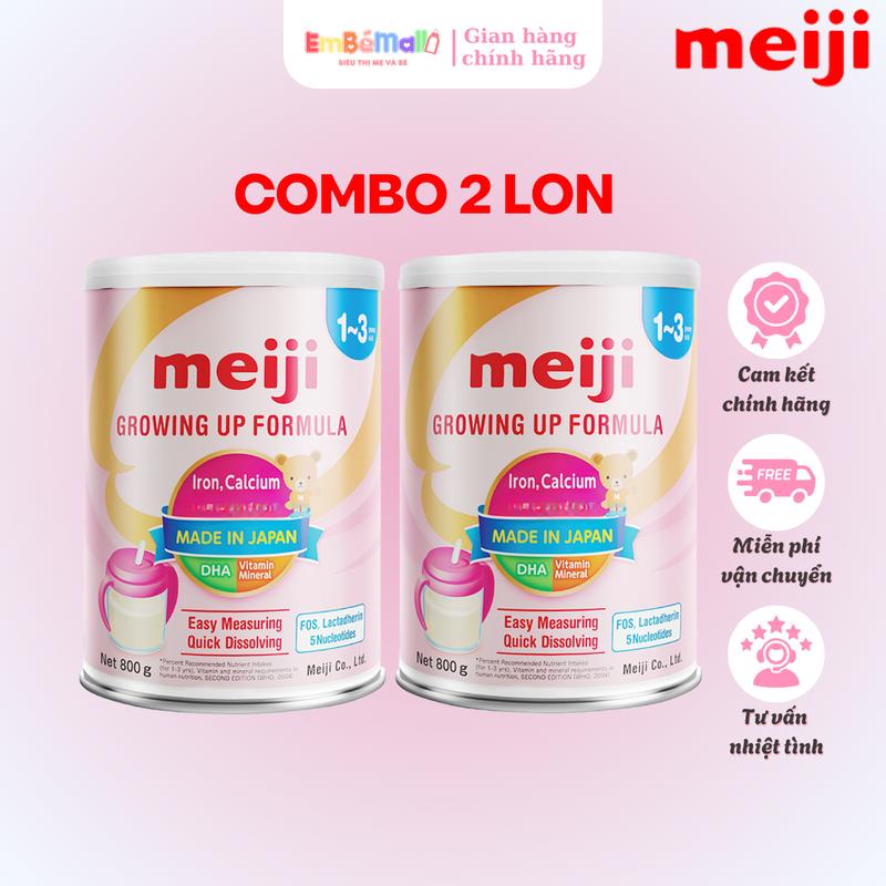 [Meiji] Sữa Bột Meiji Nhập Khẩu từ Nhật Bản, thanh nhạt bổ sung dinh dưỡng cho bé L800g 2