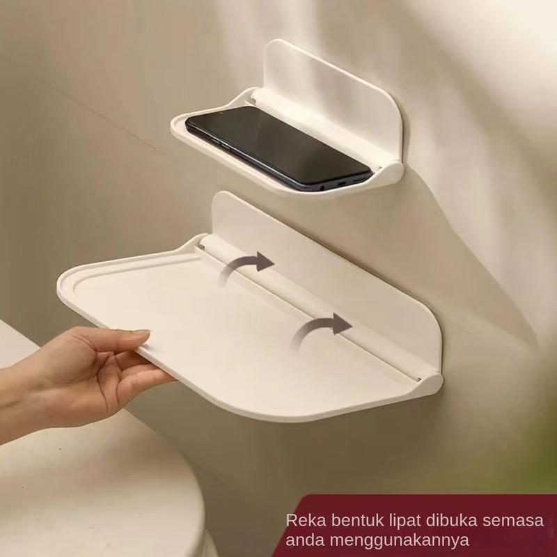 Rak Dinding, Boleh Dilipat, untuk Bilik Mandi, Tepi Katil, Telefon ...