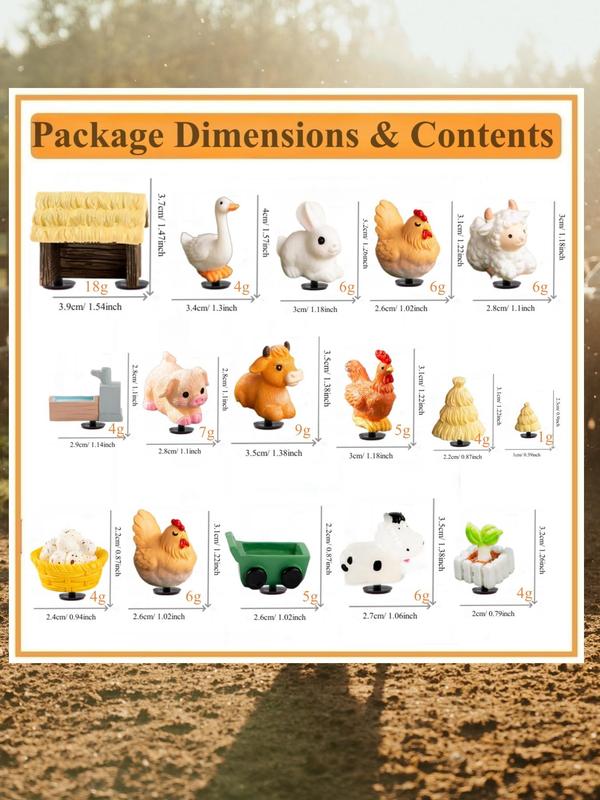 Unisex Cute 3D Farm Animals Design Shoe Charms, Novelty Shoes Ornaments for Clogs, Creative Chic Shoes Accessories for Clogs DIY Decor 1