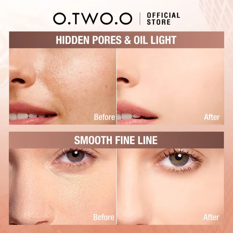 OTWOO Makeup Base Cream Invisible Pore Soft Focus Makeup Primer Lasting Oily 5