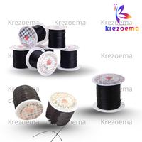 Gambar Tali Benang Karet Serat Elastis Kualitas Super Bahan Merangkai Gelang Kalung Aksesoris Diy Craft dari Krezoema shop Kab. Madiun 5 Tokopedia