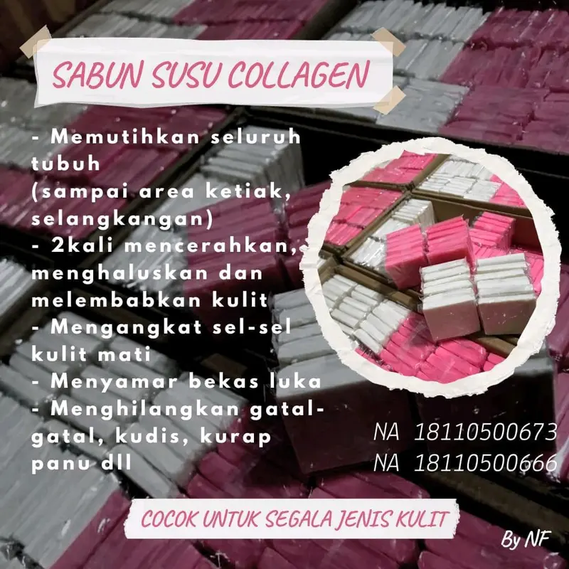 SABUN SUSU COLLAGEN PING DAN PUTIH 3