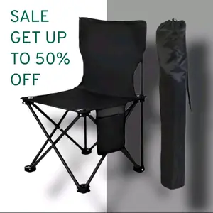 Kursi Lipat Portable Outdoor Furnitur Berkemah Besi Aluminium Dapat disesuaikan Memancing Hiking Camping Fishing Chair A148 bahan oxford