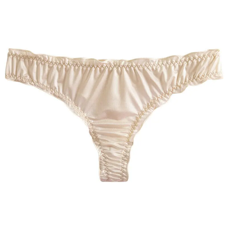 Quần Lót Nữ, Chất Liệu Lụa Lạnh Kiểu G-String Bikini Sang Trọng, Đồ Lót Không Đường May, Quần Lót Cạp Thấp Đồ Lót Nữ Quần Lót, Đồ Lót Gợi Cảm 6