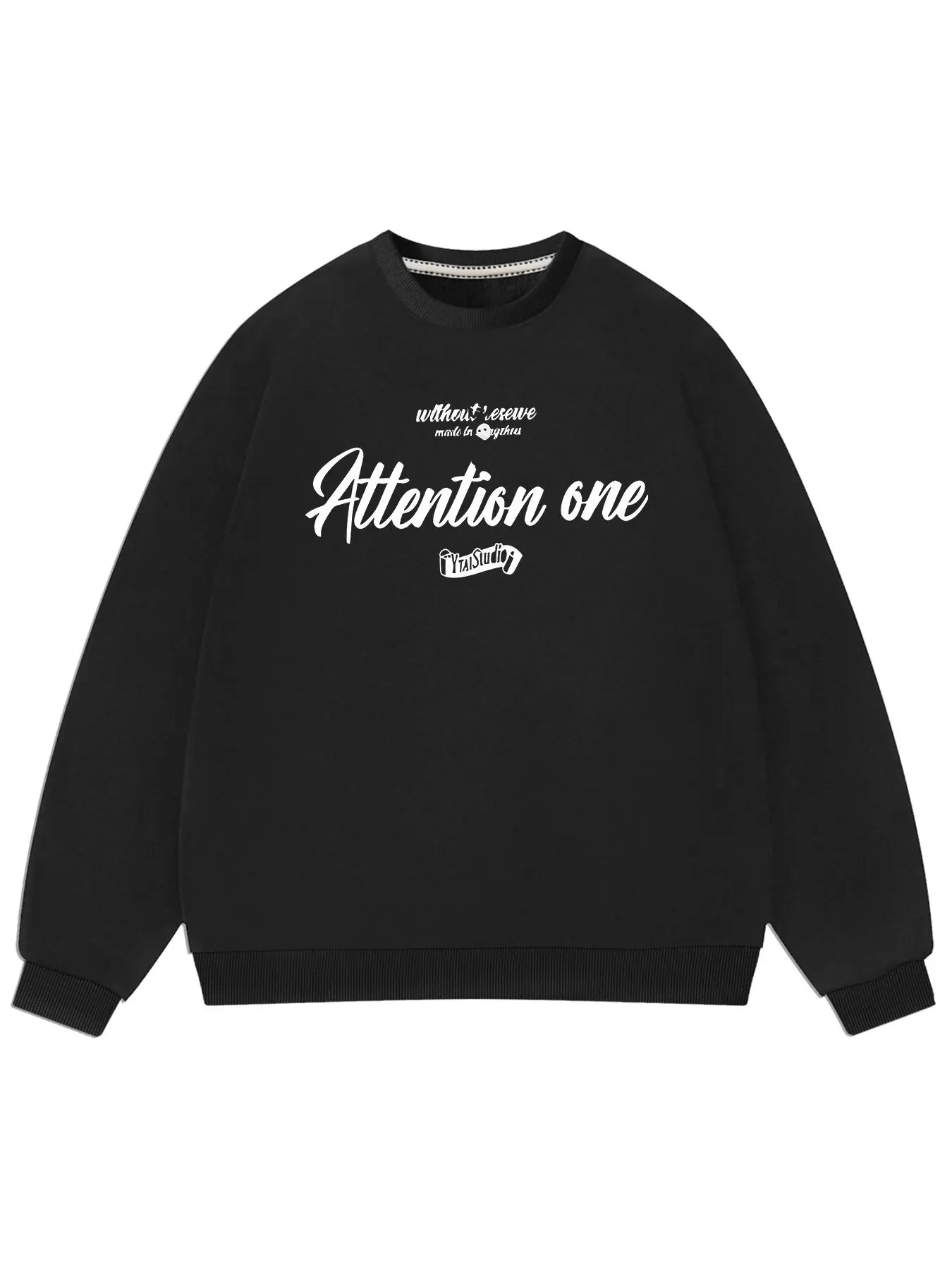 Men's Letter Print Round Neck Sweatshirt, Regular Fit Casual Long Sleeve Crew Neck Pullover for Fall & Winter, Men's Clothes for Daily Wear