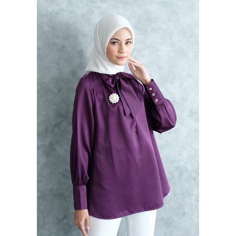 Aksesoris kalung dan bross posh blouse by Umita_headpiece / kalung kekinian / bross kekinian / kalung mutiara / bros mutiara / kalung handmade / bros handmade 5