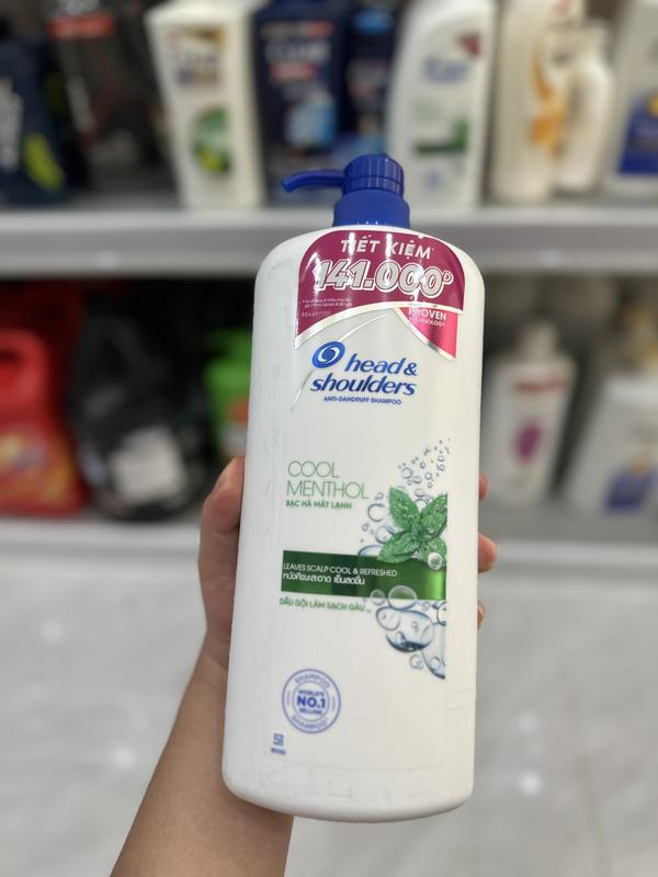 Dầu Gội Head & Shoulders Bạc Hà Mát Lạnh 625ml 1200ml Cho Da Đầu Ngứa Sạch Gàu