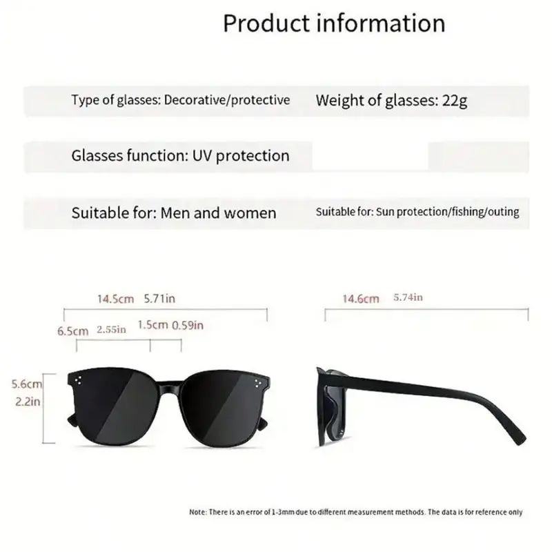 Large Frame Sunglasses, UV Sunglasses for Men & Women, Blush Yellow Glasses, Fashionable Cycling Ski Glasses, Fishing Glasses, Fashion Goggles 1