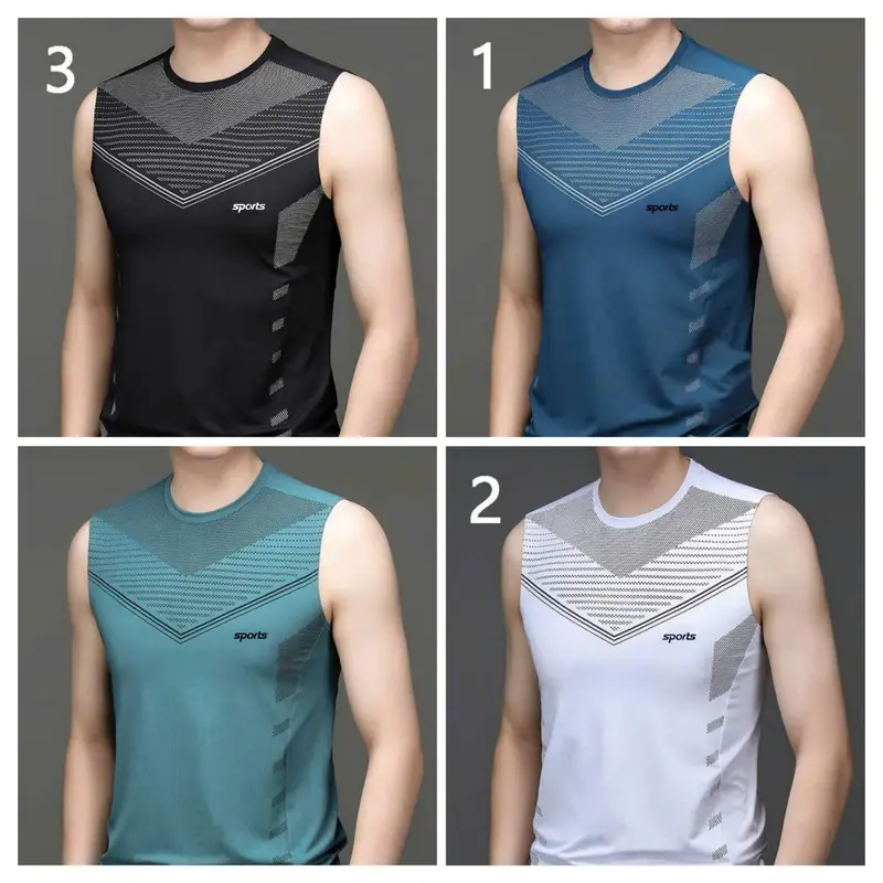 Combo 3 áo, combo 4 áo: Áo ba lỗ thoáng mát thấm hút mồ hôi làm từ chất liệu thun lạnh, in 5D. 6