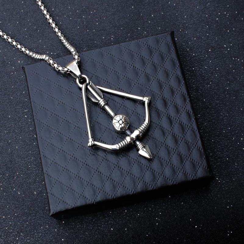Product Introduction of Titanium Steel Korean Style the Arrow of Love Men's Accessories Pendant 6