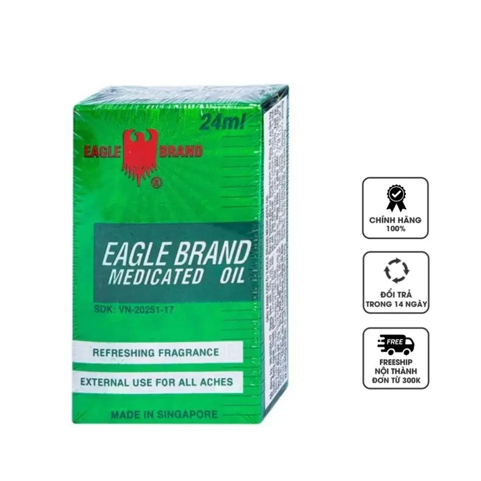 Dầu nước xanh con ó dạng lăn 8ml (hàng xách tay Singapore)