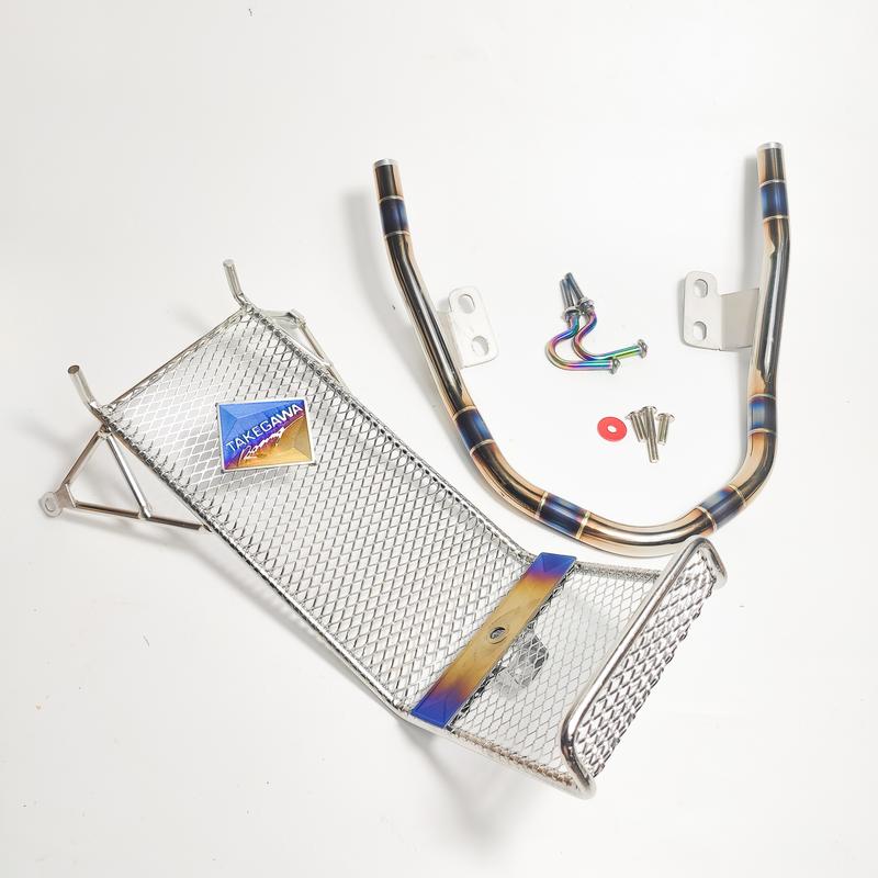   Tặng móc treo đồ khi mua COMBO  COMBO Baga lưới xiken + Tay Xách Khò màu inox 304 lắp xe wave alpha 50 100 110cc RSX cực chất Phụ Kiện Phụ Tùng Xe cảng  titan cảng wave  kieng phụkien xemay tay  xách  inox 