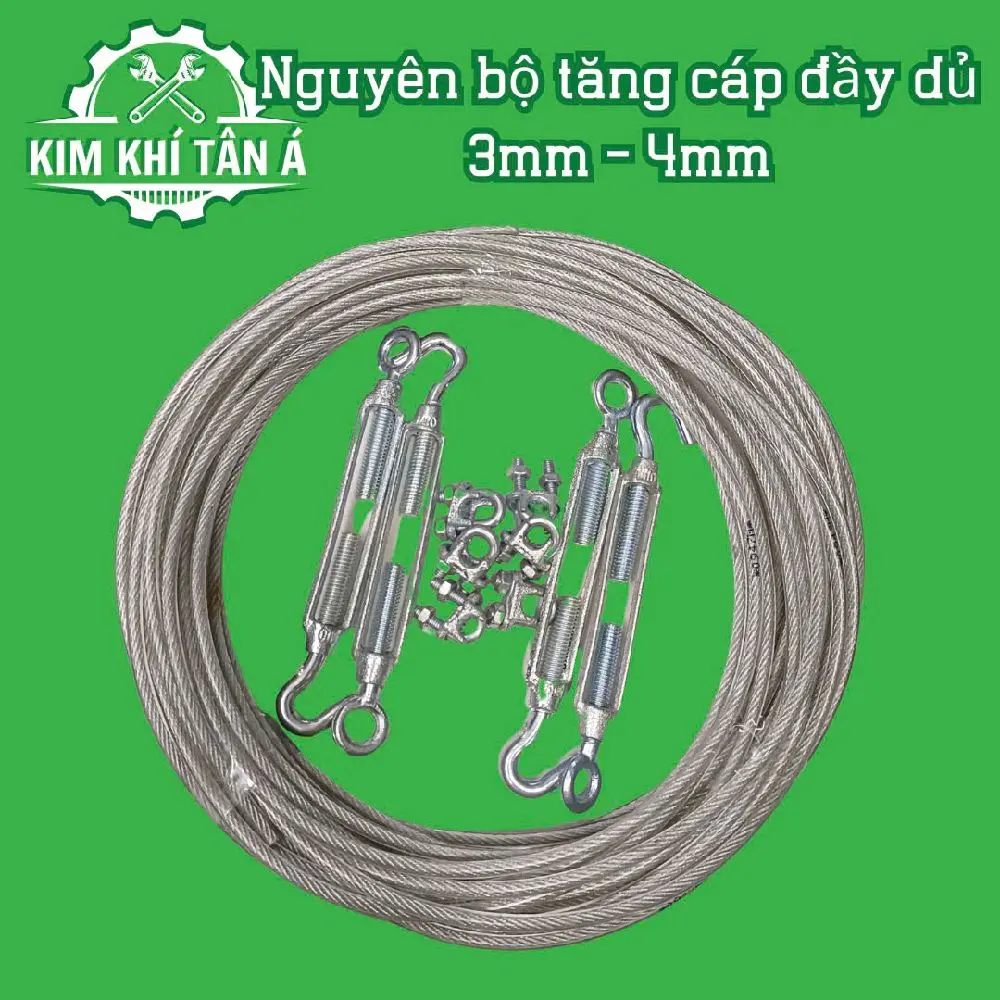 Nguyên bộ dây phơi quần áo - Bộ dây phơi quần áo 3ly - 4ly -Liên Sơn-