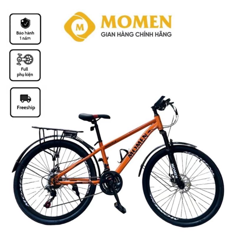 Xe Đạp Địa Hình, Xe Đạp Thể Thao MOMEN Khung Thép Cacbon -  Bánh 26 inch -  21 Tốc Độ - MO68PLUS