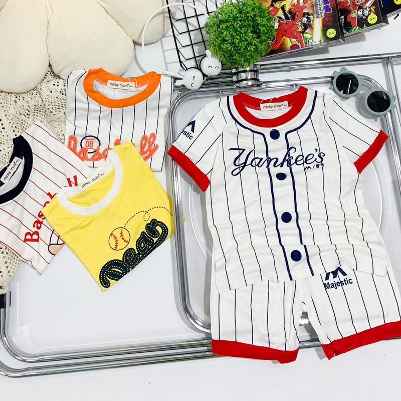 Áo tay cộc ,quần đùi Minky Mom Chất thun lạnh In Hoạ Tiết Dễ Thương Cho Bé Trai ,Gái TN-IN-72