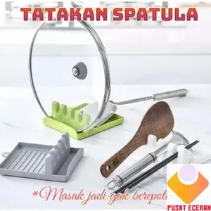 tatakan spatula tatakan sendok goreng garpu goreng tempat spatula tutup panci kuali rak dapur Alat Kitchenware