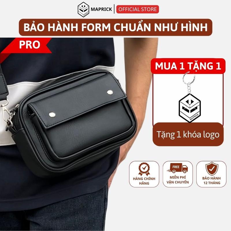 Giá mở bán Túi Đeo Chéo da PU Nam cao cấp Túi xách tay Túi đeo vai form đứng 23*15*6cm mã _ TC2 Bag Đồng