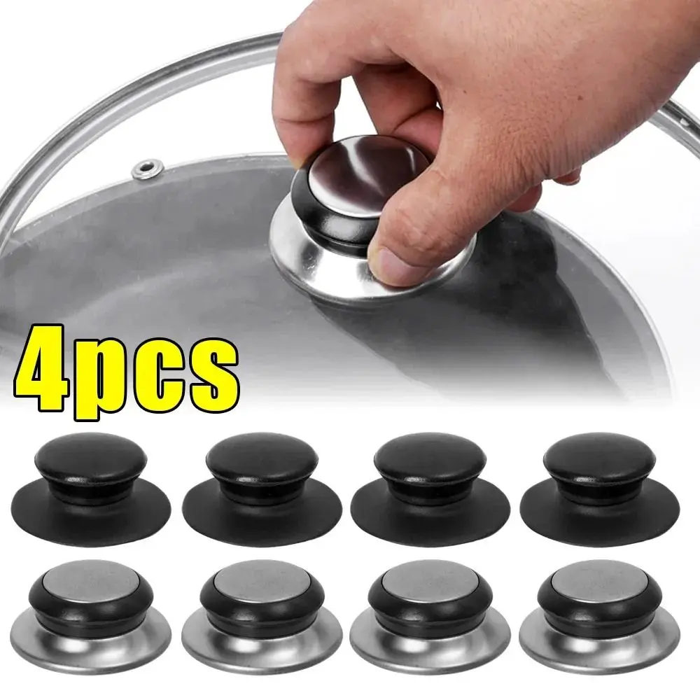 Bộ phận tay cầm dụng cụ nấu ăn, bền, Núm nắp nồi, Phụ kiện nhà bếp Thông Dụng Tay cầm nắp chảo, Tay cầm thay thế dụng cụ nấu ăn, Thích hợp cho nắp nồi thủy tinh, Có sẵn trong 1 / 2 / 4 cái
