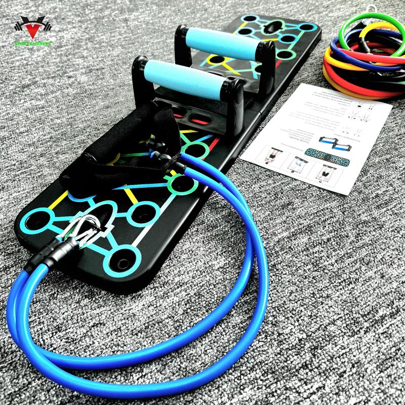 Combo 1 bộ Bảng chống đẩy + 1 bộ Dây ngũ sắc, Gym tại nhà, Tập Gym bang chong bộ  tập bộ  tập ngực Thể Thao Tập Thể Dục Thể Dục Xà Đơn cây  tập dụng  cụ