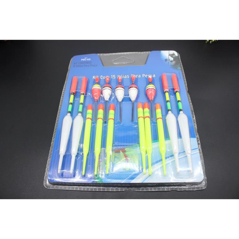 15 miếng phao câu cá /thẻ Phao câu cá Thiết bị câu cá Đồ câu cá Bộ phao câu cá 3