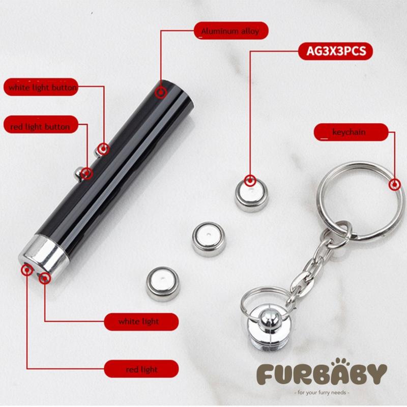 Mainan Kucing/Anjing Laser Pointer Cat Toys 2 in 1 LED Laser Pointer Kucing Anjing 4