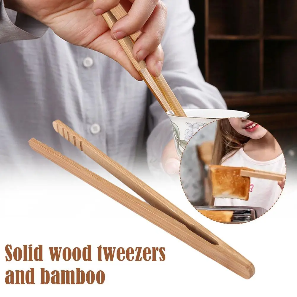 [BUY 1 TAKE 1] Bamboo Toaster Tongs Solid Wood Tweezers Tool Pickles Tea Toast Bamboo Tea
