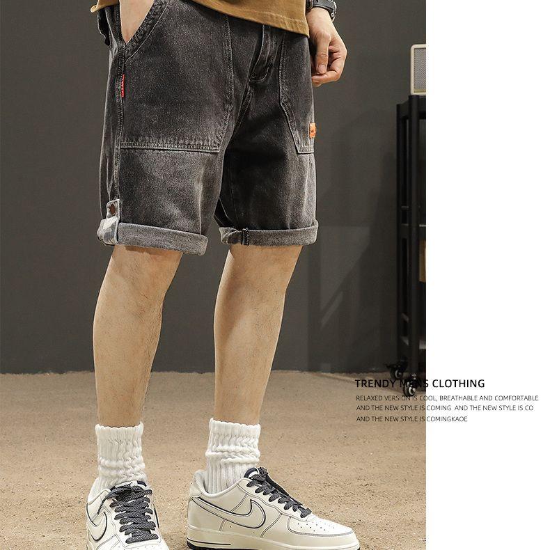 Quần Soóc Denim Bảo Hộ Lao Động Mỏng Mùa Hè, Quần Soóc Dáng Rộng Hợp Xu hướng Cho Nam, Hàng Mới Về 2024, Quần Dài Trung Bình Dễ Phối Đồ Thường Ngày Bán Chạy 5
