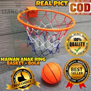 mainan bola basket anak ring ball original impor karet mainan aktivitas luar ruang bayi