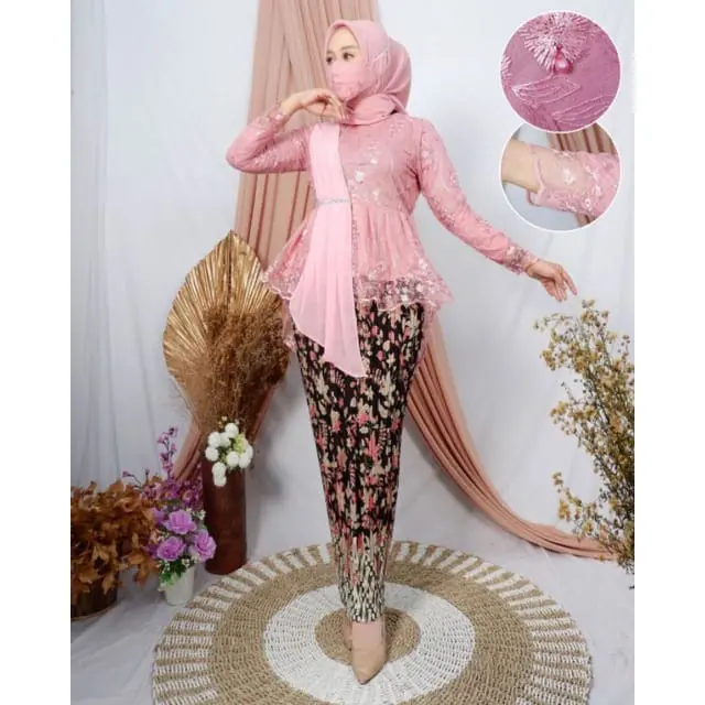 Promo Ramadhan -DJ collection 21-Setelan Kebaya Aurora Selendang -Kebaya Busui Friendly modis Dan Elegan - kebaya Wisuda - Baju Pesta - Kebaya Kondangan-Kebaya Remaja 3
