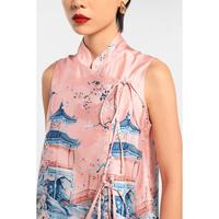 Gambar MINIMAL - Chanxin - Blus Tanpa Lengan Motif Oriental - Pink - S, Pink dari Minimal Kab. Pemalang 5 Tokopedia