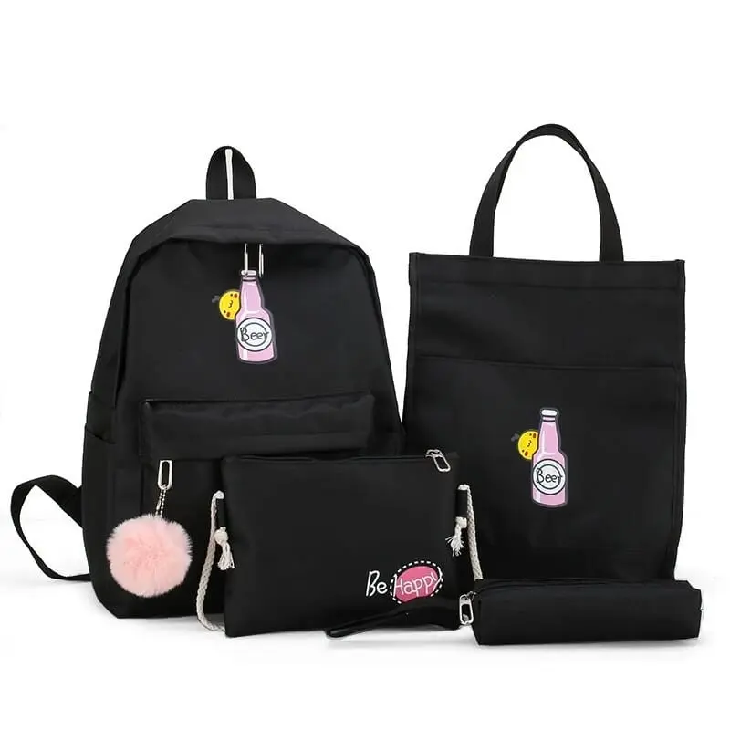 TAS RANSEL 4 IN 1 TERBARU TAS RANSEL KEKINIAN TAS SEKOLAH TAS REMAJA TAS SMP SMA TAS SEKOLAH MOTIF JEPANG Wanita 4