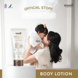Moell Body lotion 185 gr / Body Lotion Baby&Kids / Melembabkan Kulit Bayi / Moell Moist Skin Everytime / Body Lotion Anak / Natural Organic / Moell Body Lotion / Aman Untuk Kulit Sensitive