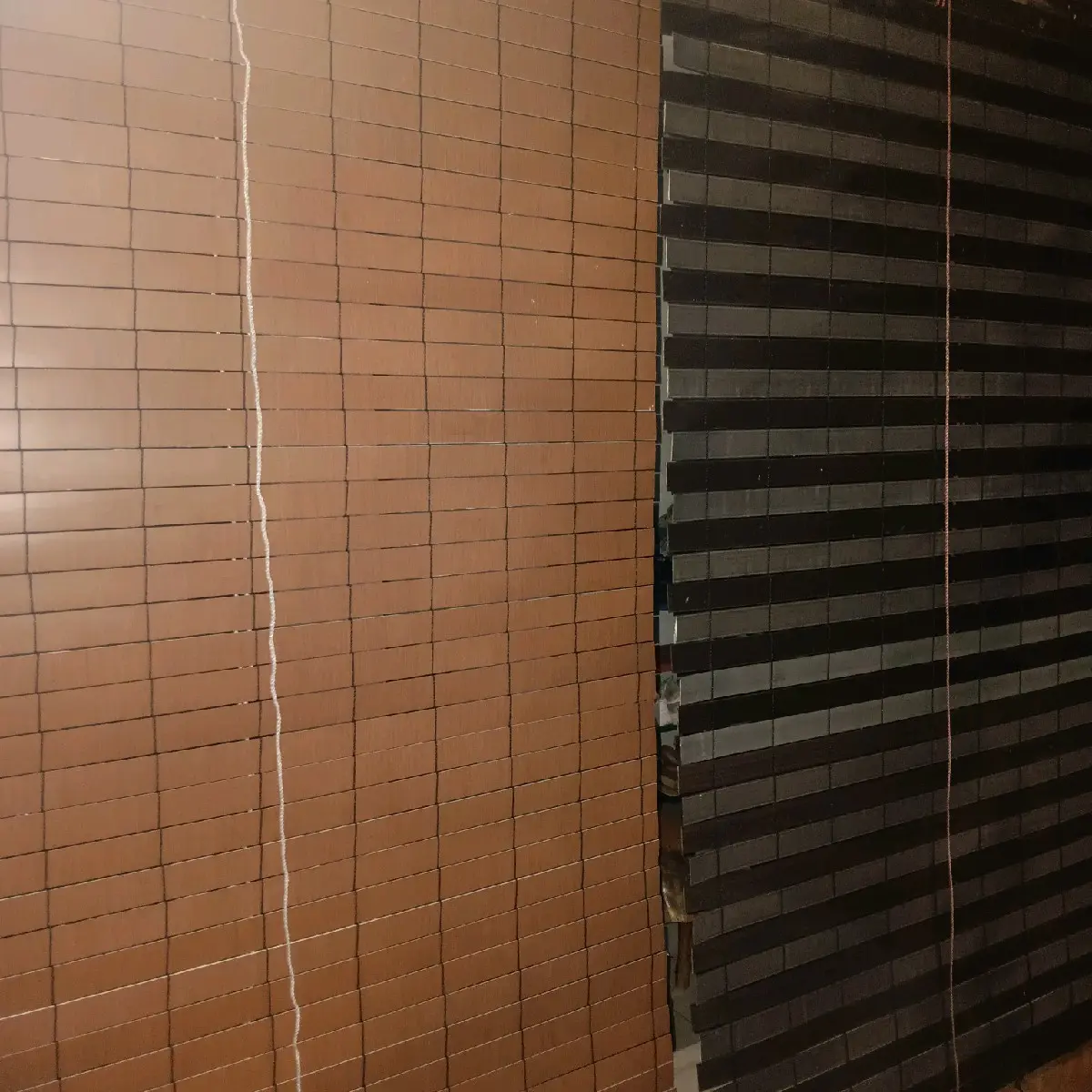 Tirai Krey Pvc Indoor Outdoor Motif 1 warna + Tali Penggulung ~ Murah Berkualitas