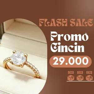 Cincin Adjustable Titanium Anti Karat & Anti Luntur