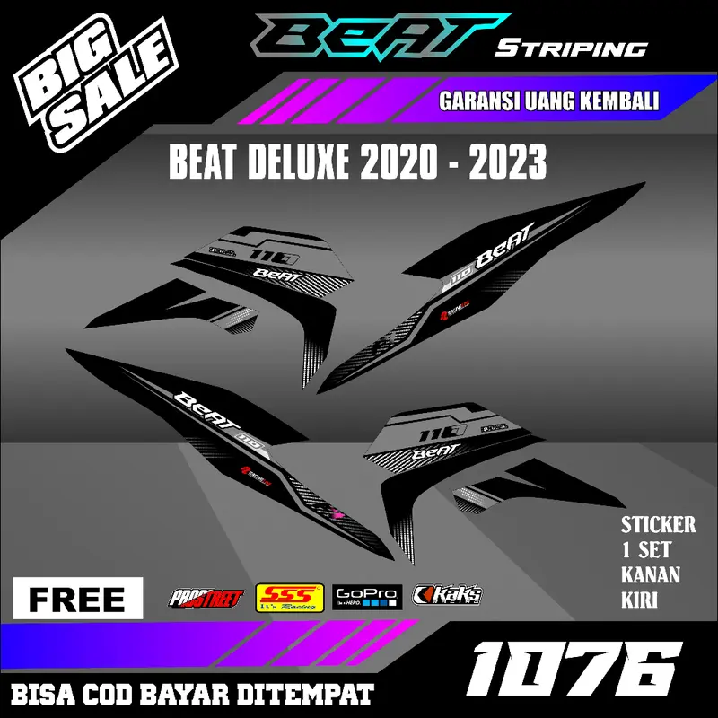 Striping Beat Deluxe New Esp Street Iss CBS 2020 2021 2022 2023 setiker stiker sticker list variasi semi fullbody 2