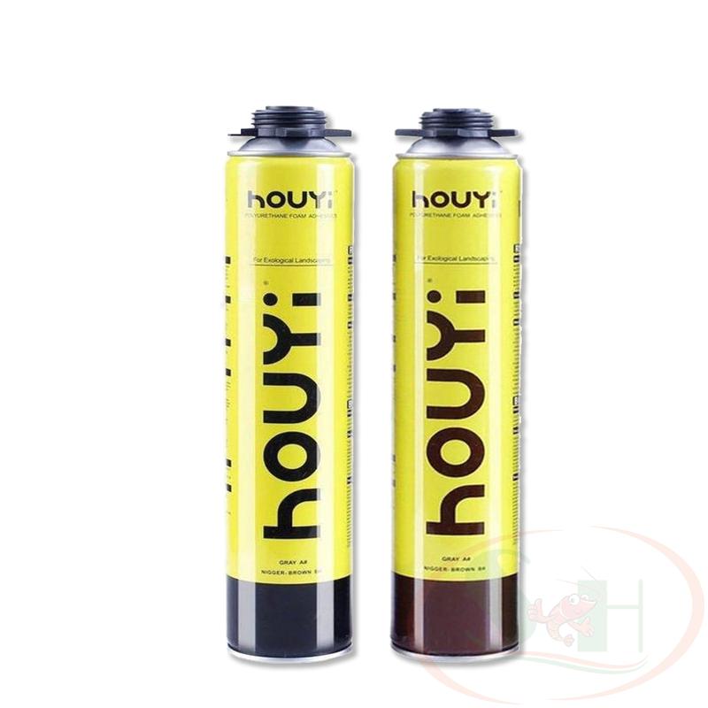  Bình xịt foam Houyi Polyurethane Adhesive tạo layout background bán cạn tiểu cảnh bể cá thủy sinh 