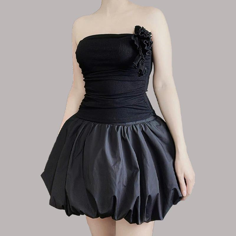[HOPE Clothing] Chân váy bí ngô xinh xắn ba màu Nữ Thông thường thời trang Skirts thông thường có thể giặt máy 4