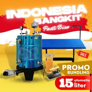 PROMO Setrika Uap Laundry 15ltr OTOMATIS API dan Meja Setrika Uap Bundling Paket Hemat Indonesia Bangkit