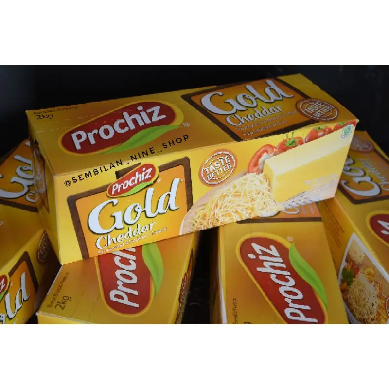 Keju Prochiz GOLD Cheddar Cheese 2 KG PRO CHIZ